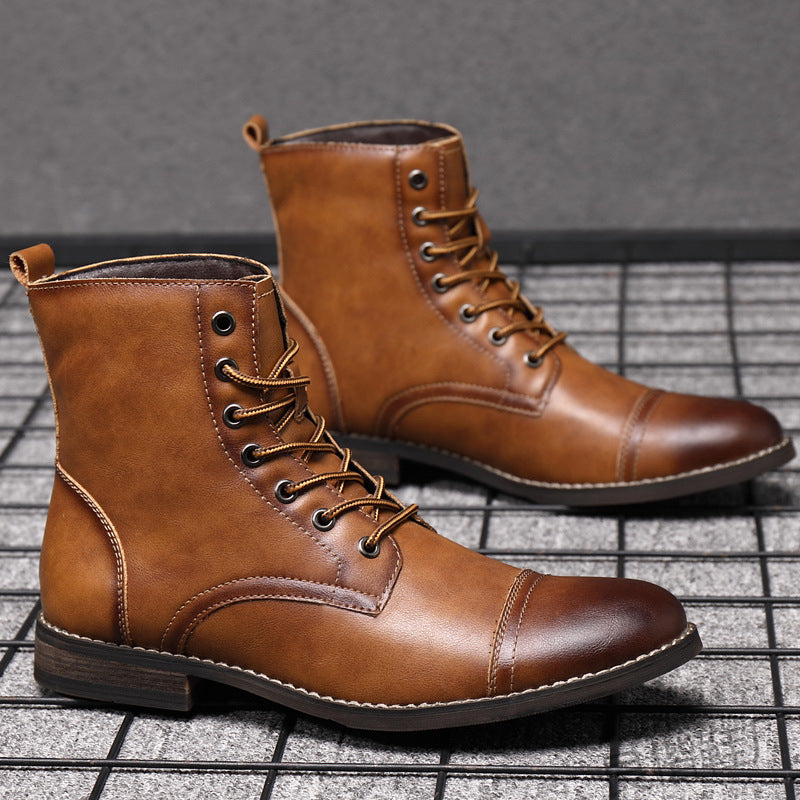 Men's Martin Fashion Large Size Retro British Boots