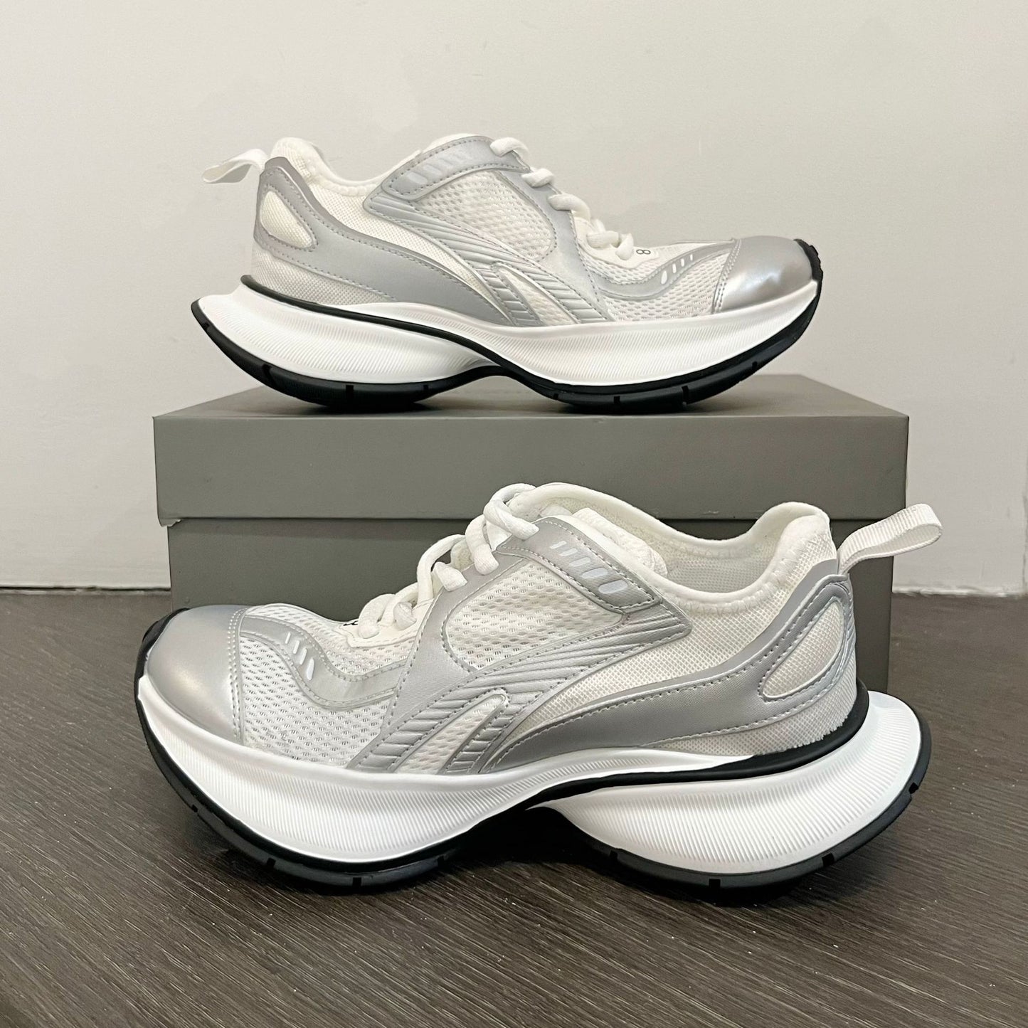 Women's Summer Breathable Mesh Surface Multicolor Dad Platform Increased Lightweight Exercise Women's Sports Shoes