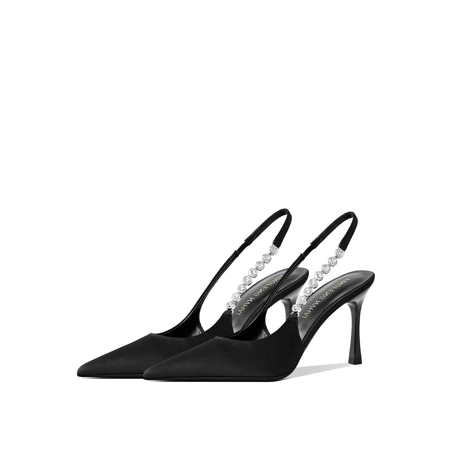 Women's Rhinestone Hollow Toe Cap Stilettos Sexy Heels