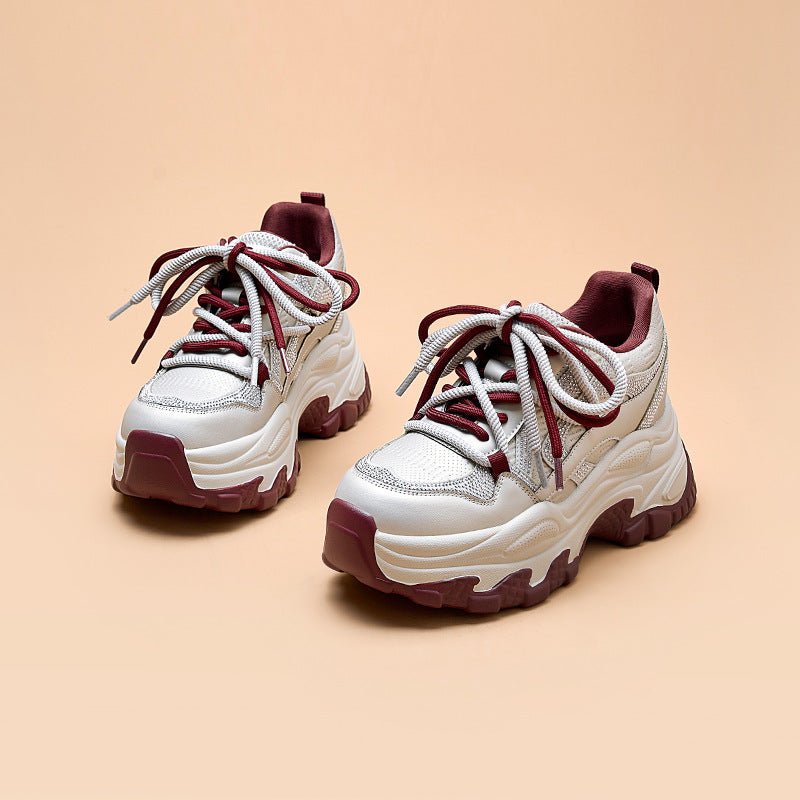 Women's Dad Trendy Spring Small Thick-soled Versatile Sports Casual Shoes