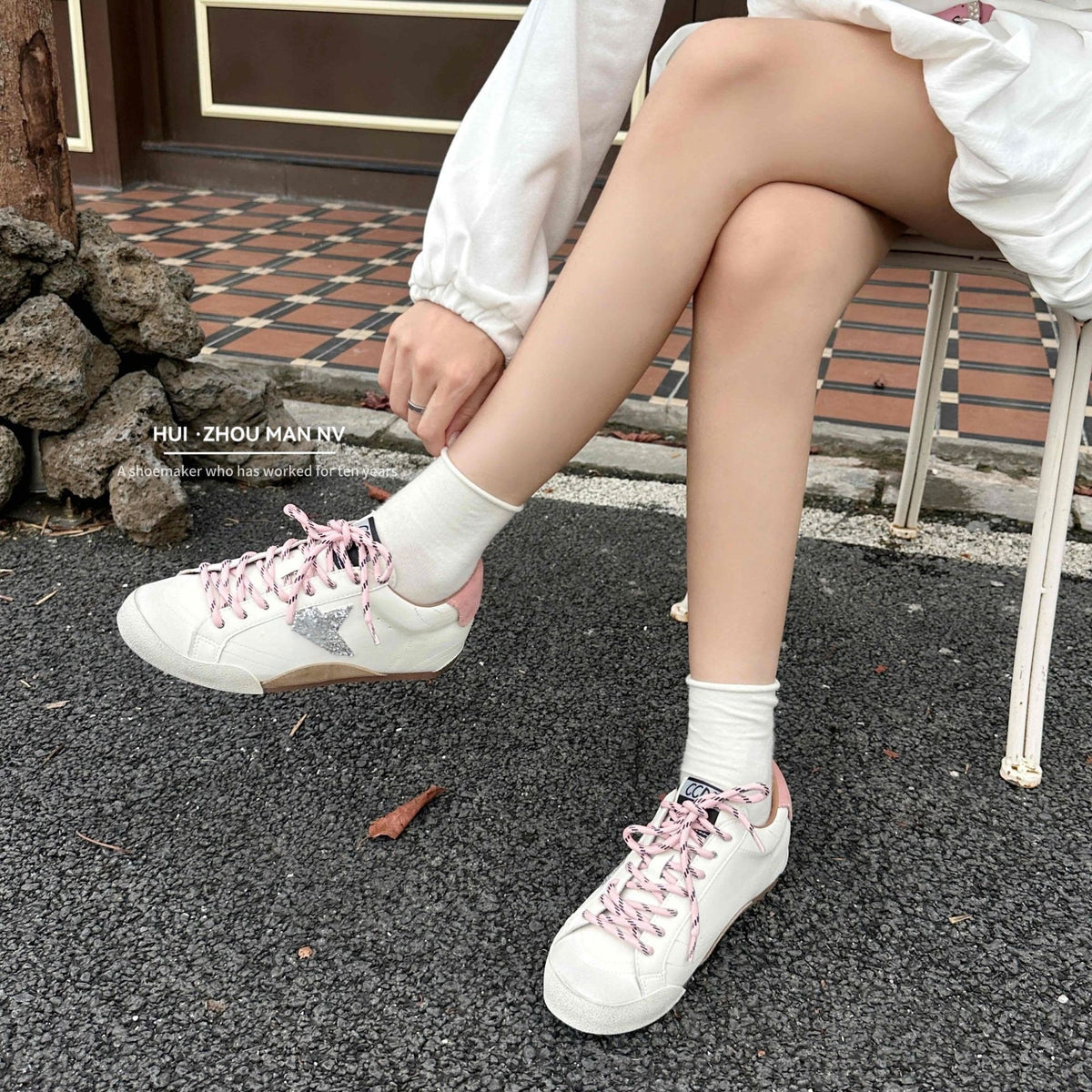 Women's German Training Distressed Little Dirty Height Increasing Women's Sports Shoes