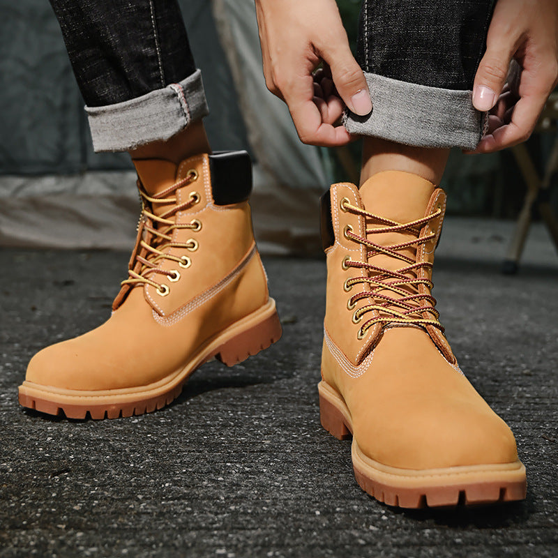 Cool Charming Men's Xi Worker Waterproof Men's Martin Boots