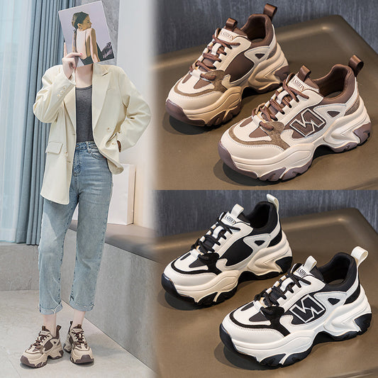 Women's Thick Sole Increased Authentic Clunky Fashion Women's Sports Shoes