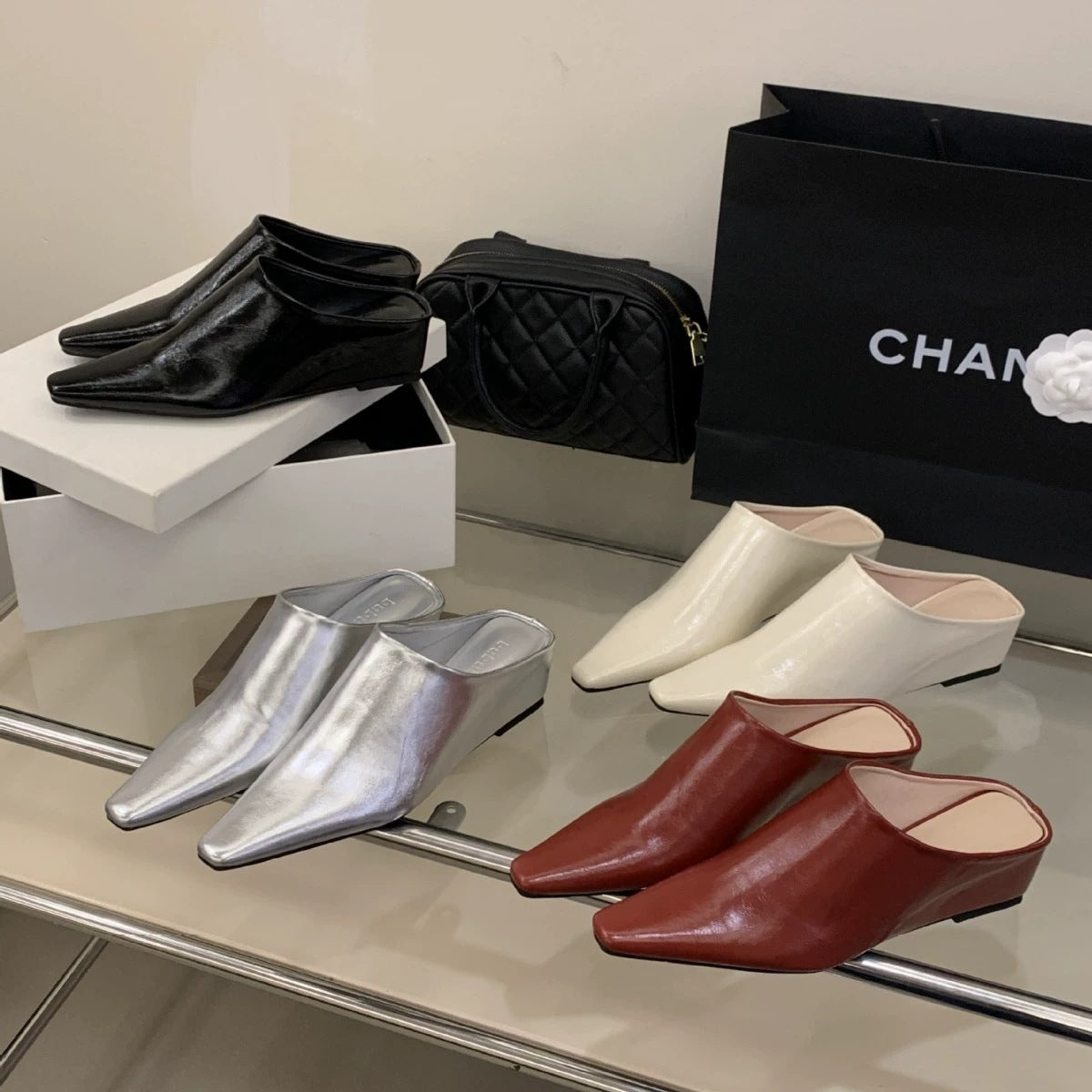 Women's Low-cut Toe Cap Outdoor Wedge French Women's Fashion Shoes