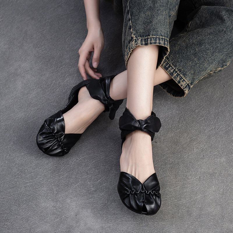Women's Comfortable Breathable Peep Toe Versatile Fashion Flat Sandals
