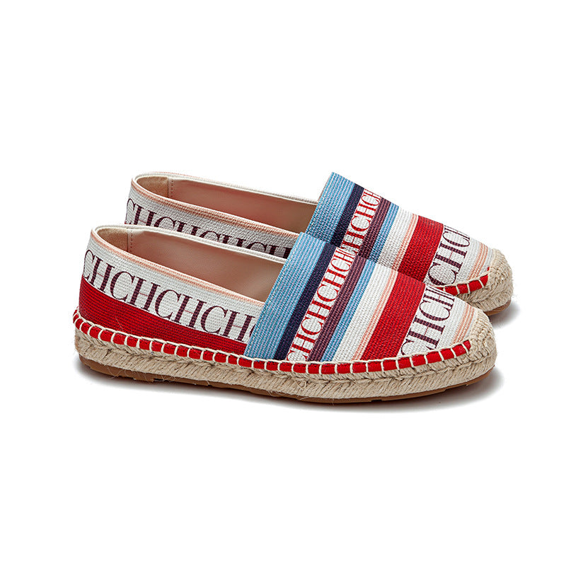 Women's Fisherman Thick Bottom For Outdoors Letter Side Fashion Solid Color Women's Casual Shoes