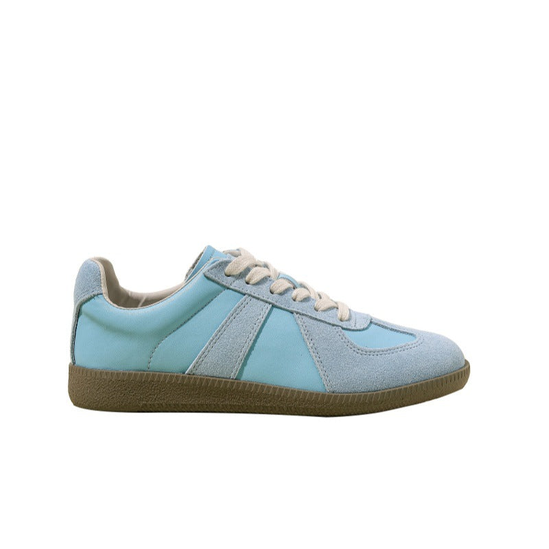 Women's Training Korean Flat Lace Up White Women's Sports Shoes