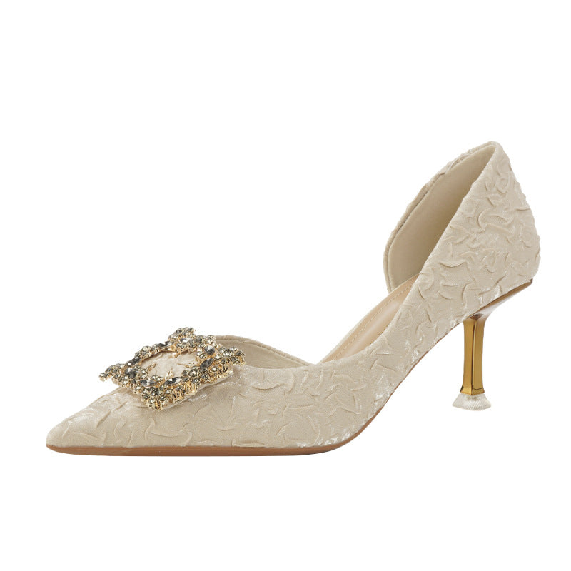 Women's Sense Classic Style Side Empty Stiletto Not Heels