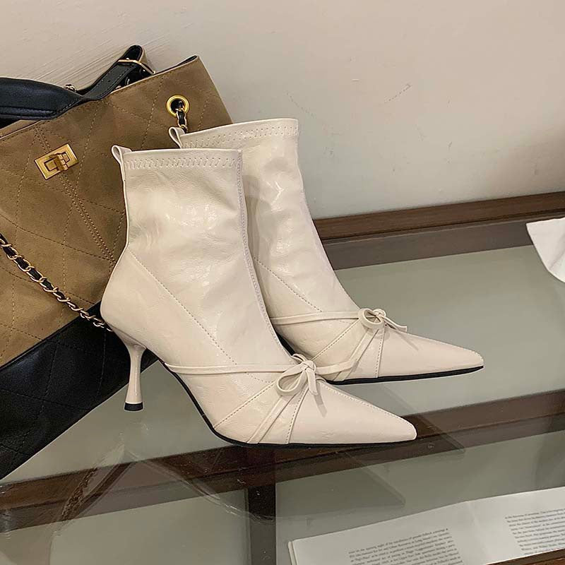 Women's Martin Stiletto Pointed Ankle Fashion Thin Boots