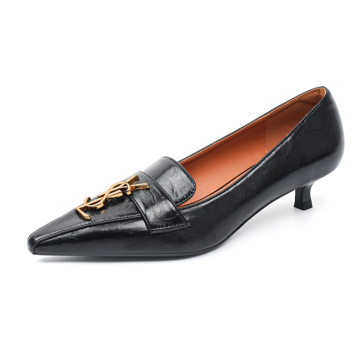 Women's Low Commuter Retro Brown Pointed Toe Pumps Women's Fashion Shoes