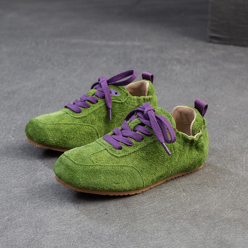 Women's Candy Color Comfortable Fried Street German Training Pumps First Layer Women's Casual Shoes