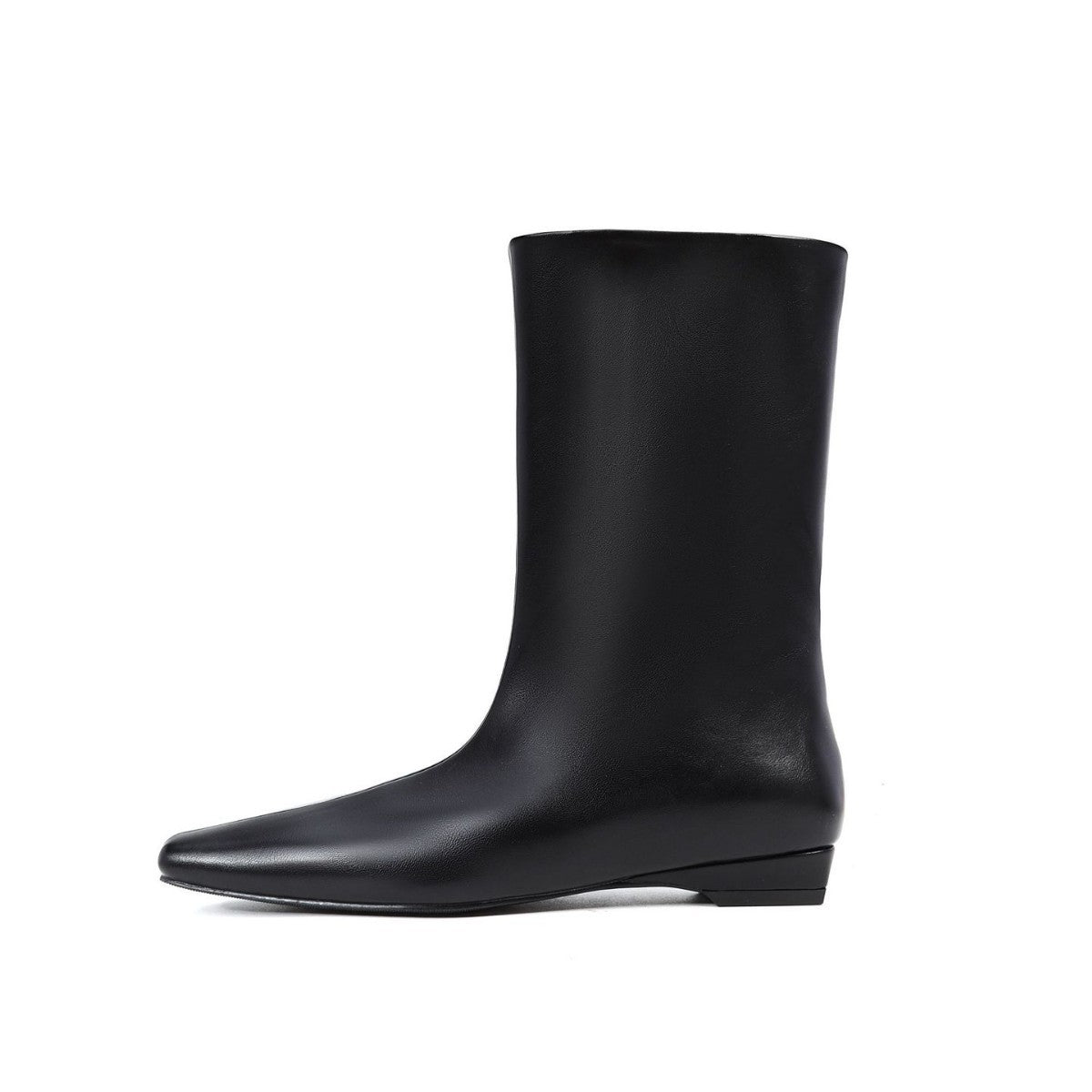 Women's Version Korean Simple Square Toe Temperament Low Knight Female Boots