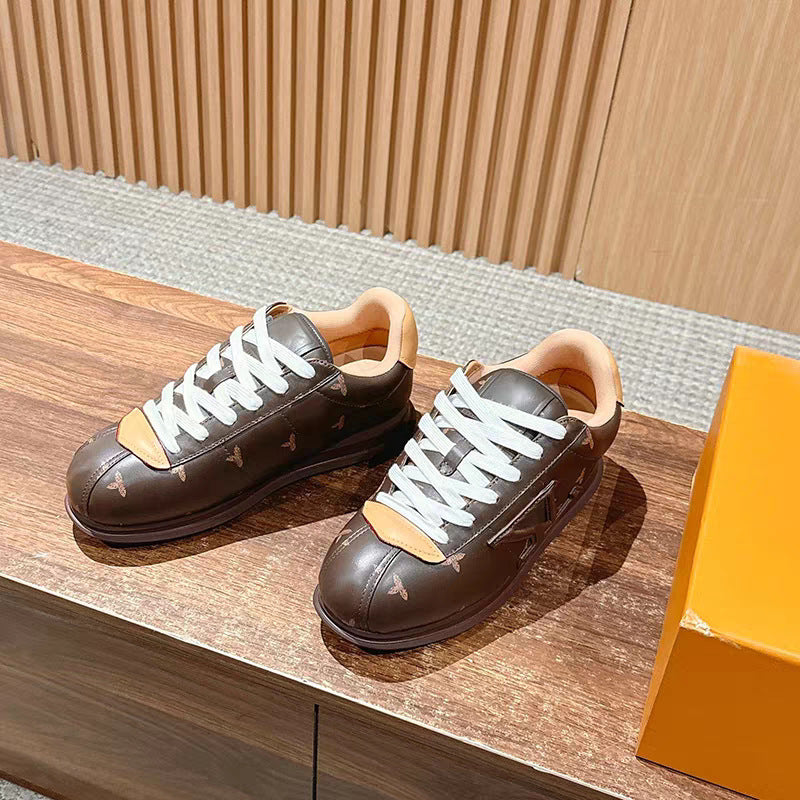 Women's & Men's Donkey's Bread Fashionable White Comfort Couple Sports Casual Shoes