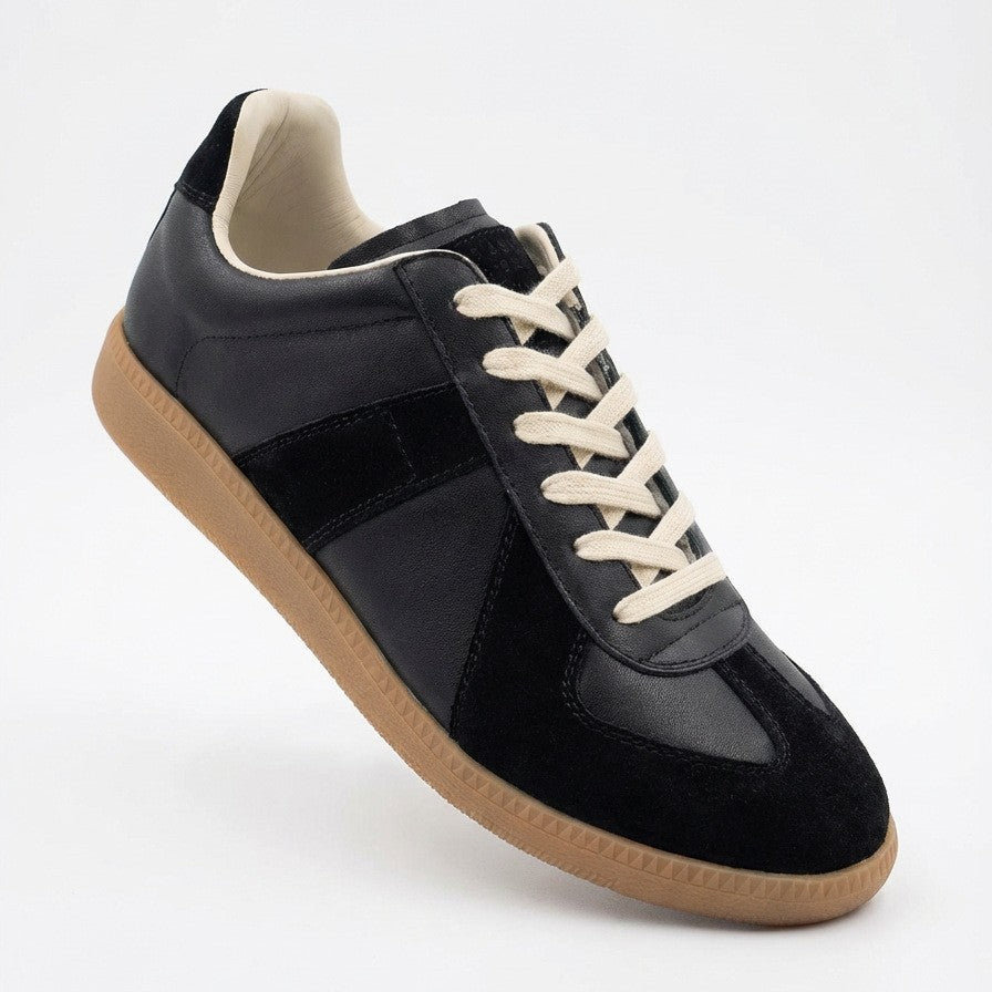 Men's Cowhide German Training Soft Bottom Surface Comfortable Trendy Retro Men's Shoes