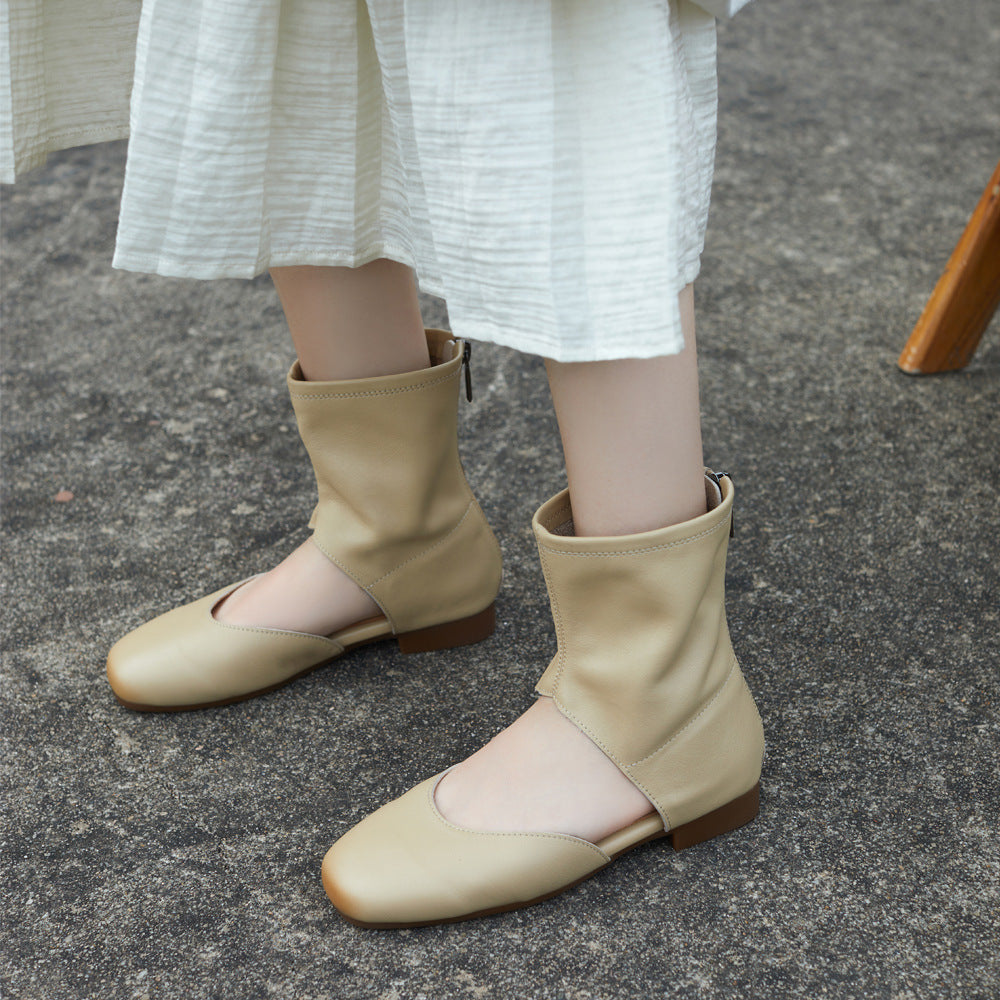 British Handmade Genuine Soft Bottom Roman Flat Sandals
