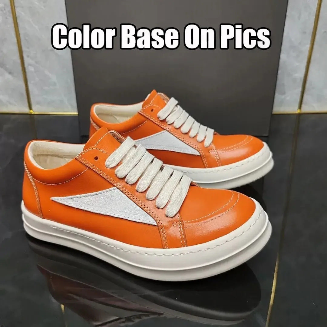 Platform Height Increasing Round Toe High Version Comfortable Casual Shoes