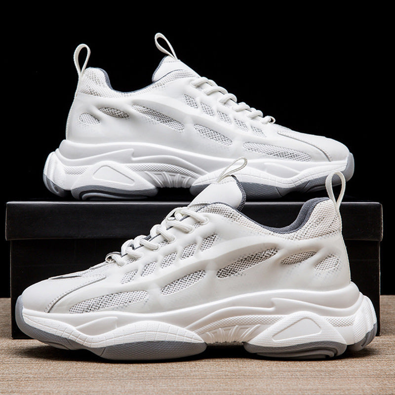 Men's Large Size Dad Summer Breathable Mesh Trendy Light Men's Sports Shoes