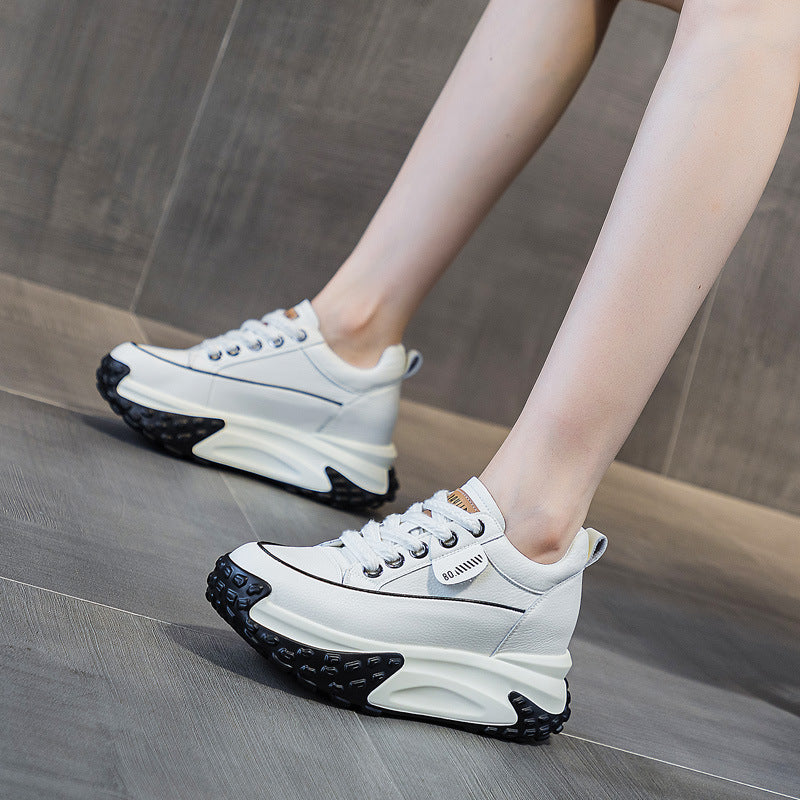 Height Increasing Insole Clunky Retro Small Platform Sneakers