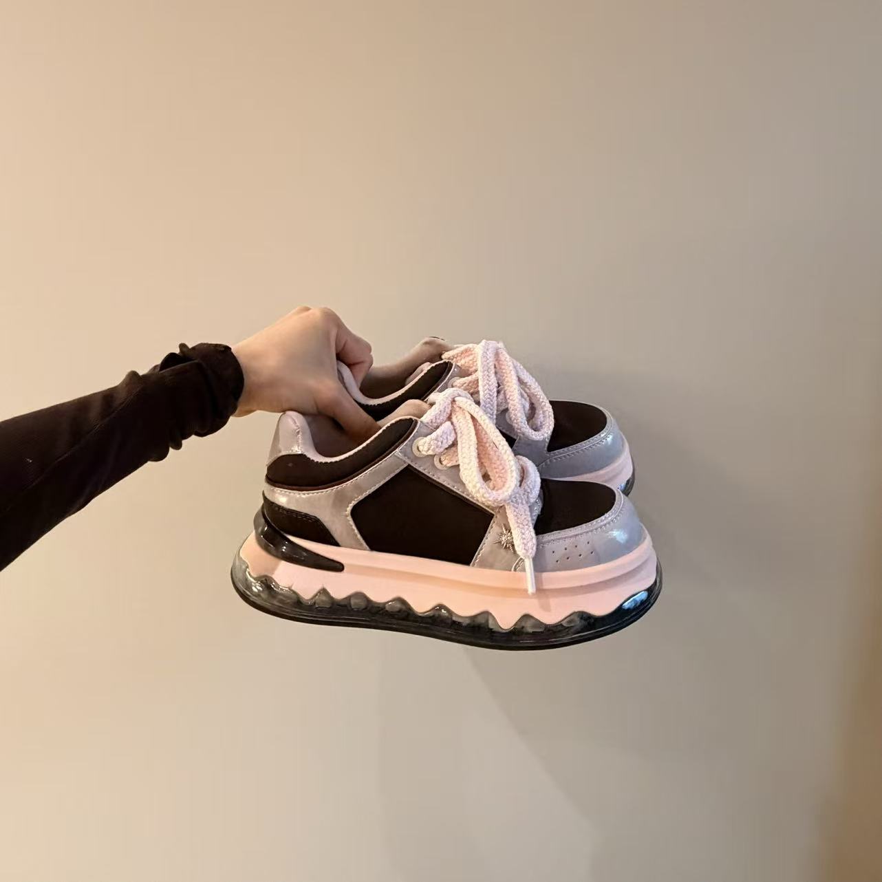 Spring Versatile Platform Increased Light Luxury Air Women's Sports Shoes