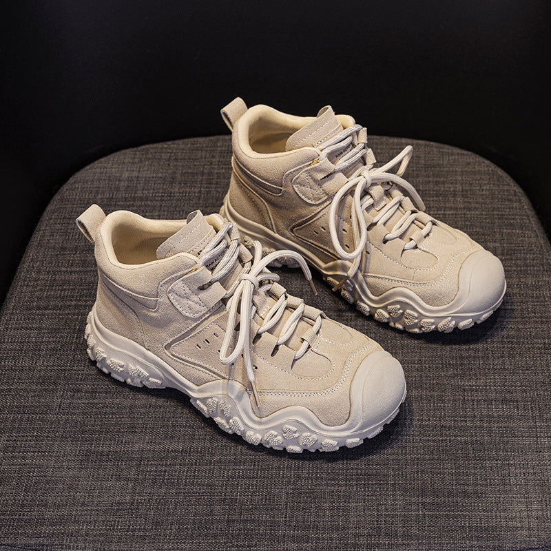 Women's Platform Martin Genuine Summer Short Retro Outdoor Hiking Women's Leather Boots