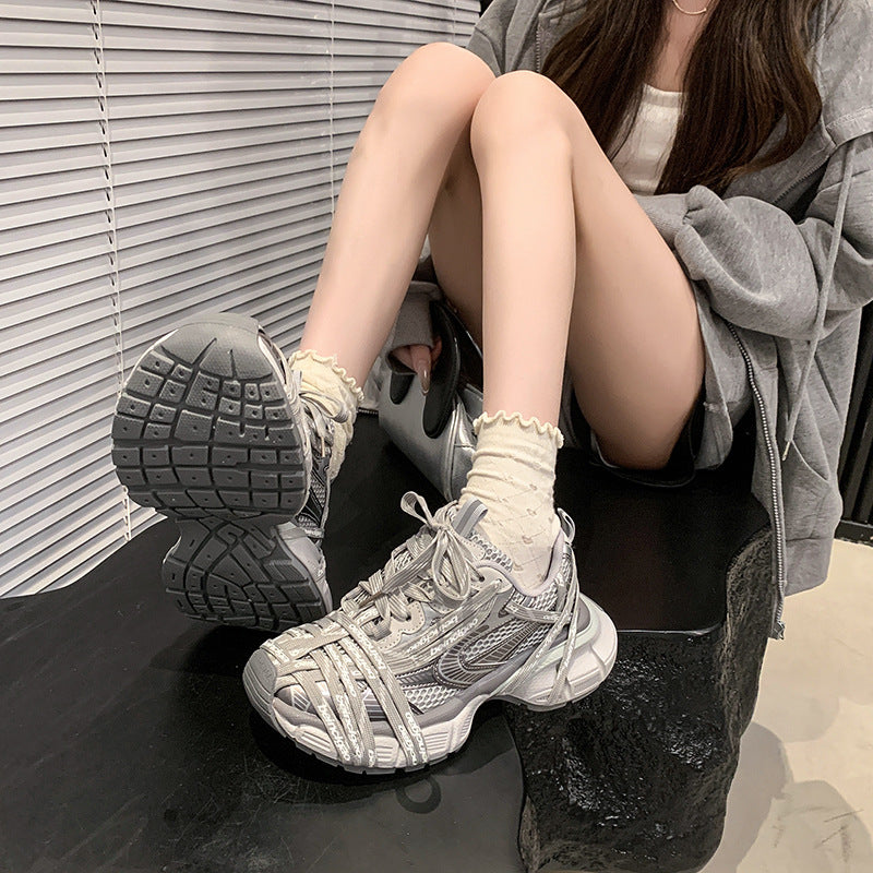 Summer Fashion Niche Platform Breathable Dad Casual Shoes