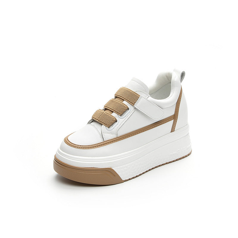 Women's Comfortable Platform Height Increasing Insole Magic Sneakers