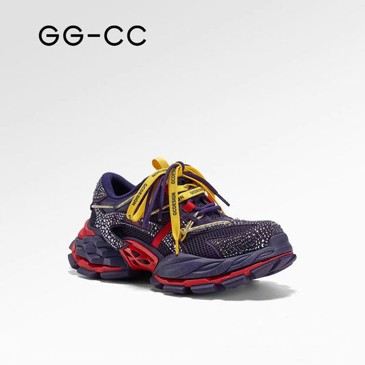Women's Retro Contrast Color Dad Spring Versatile Platform Women's Sports Shoes