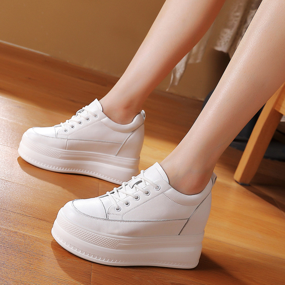 Women's Autumn Trendy Platform Wedge Fleece-lined With Women's Sports Shoes