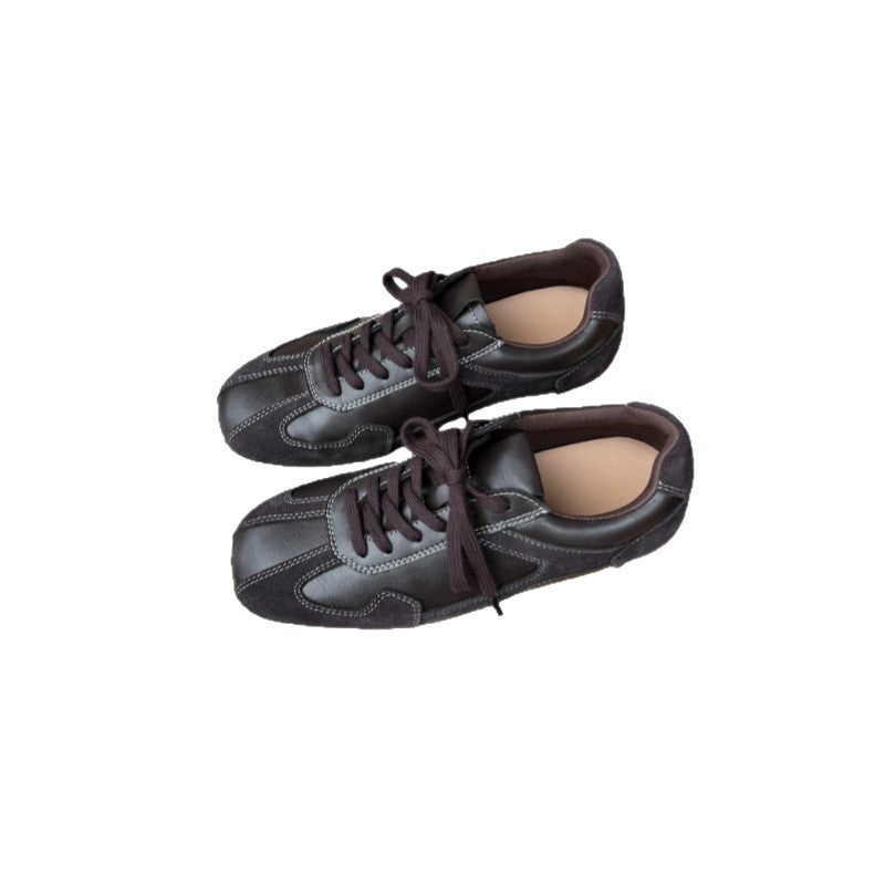 Women's Height Increasing Insole Ballet Training Lace Up Sneakers