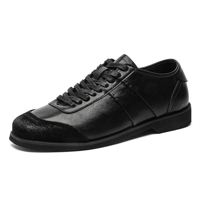 Women's & Men's High-grade Training British Style White German Men's Casual Leather Shoes