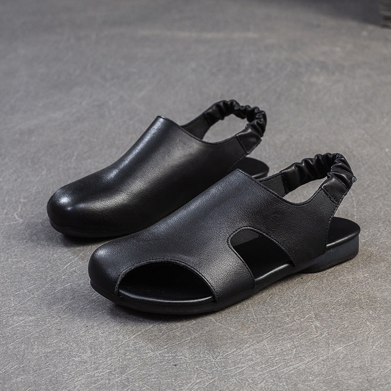 Women's Breathable Comfortable Retro Top Layer Cowhide Men's Shoes
