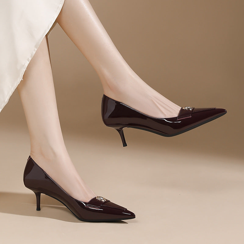 Women's Korean Sexy High-heeled Stiletto Elegant Shallow Mouth With Men's Shoes