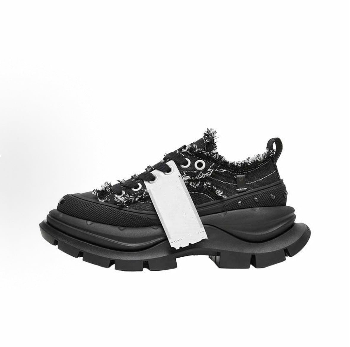 Jack Purcell Thick Bottom Small Heighten Round Head Lace Color Casual Shoes