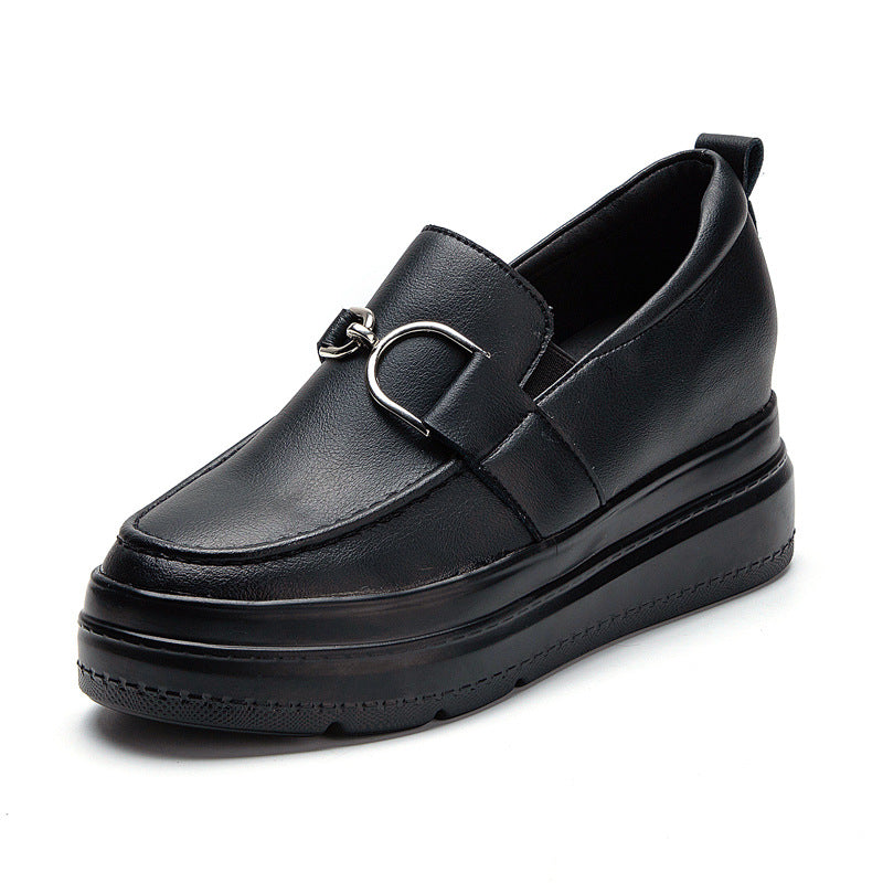 Women's Platform With Hidden Authentic Small Size Heels