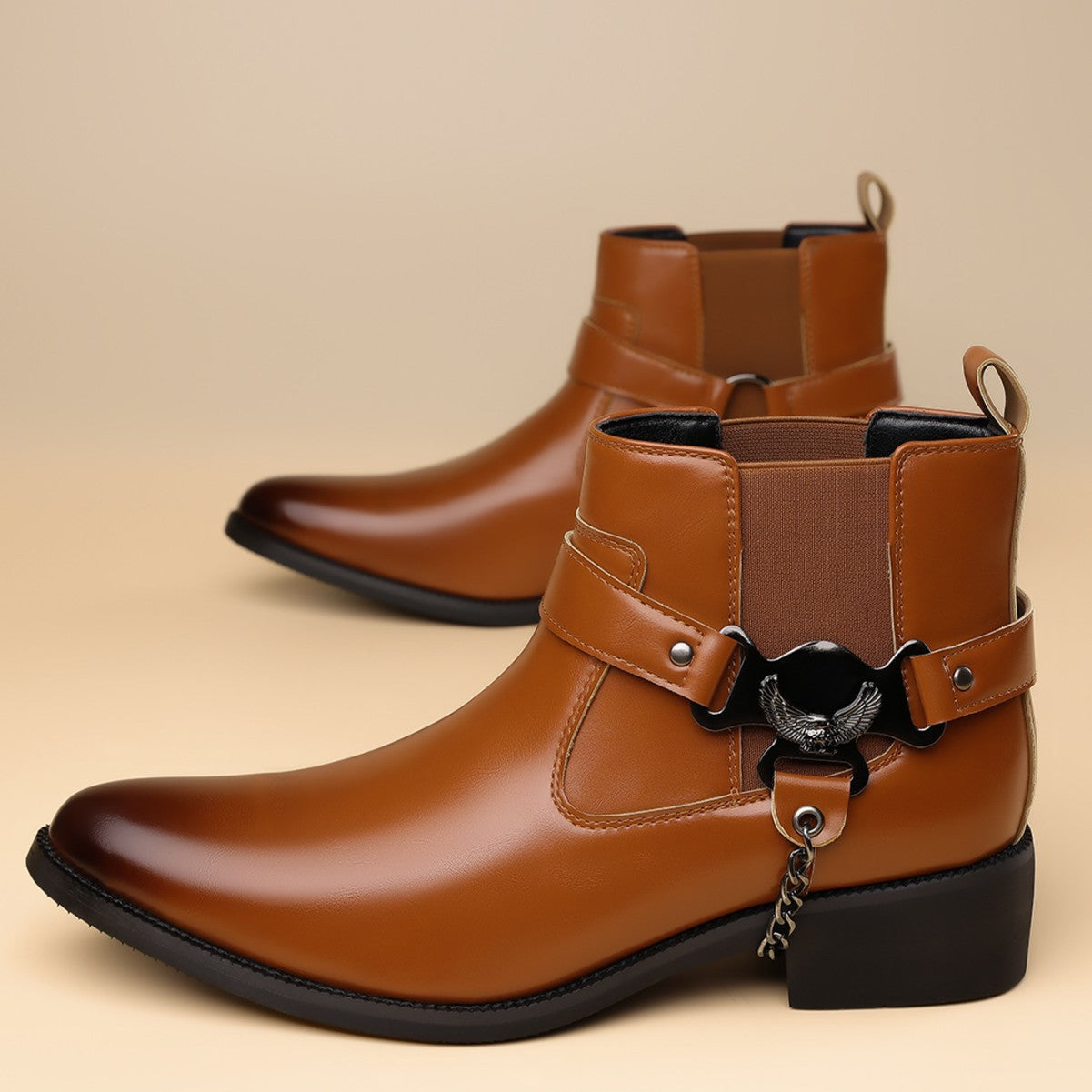 Size British Style Fashion Retro Solid Men's Martin Boots