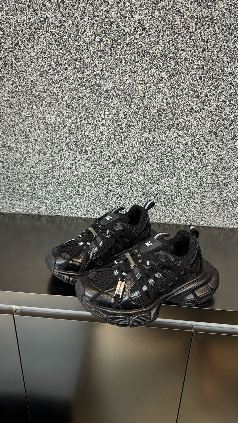 Women's Dad Super Popular Tail Metallic Thick-soled Women's Sports Shoes