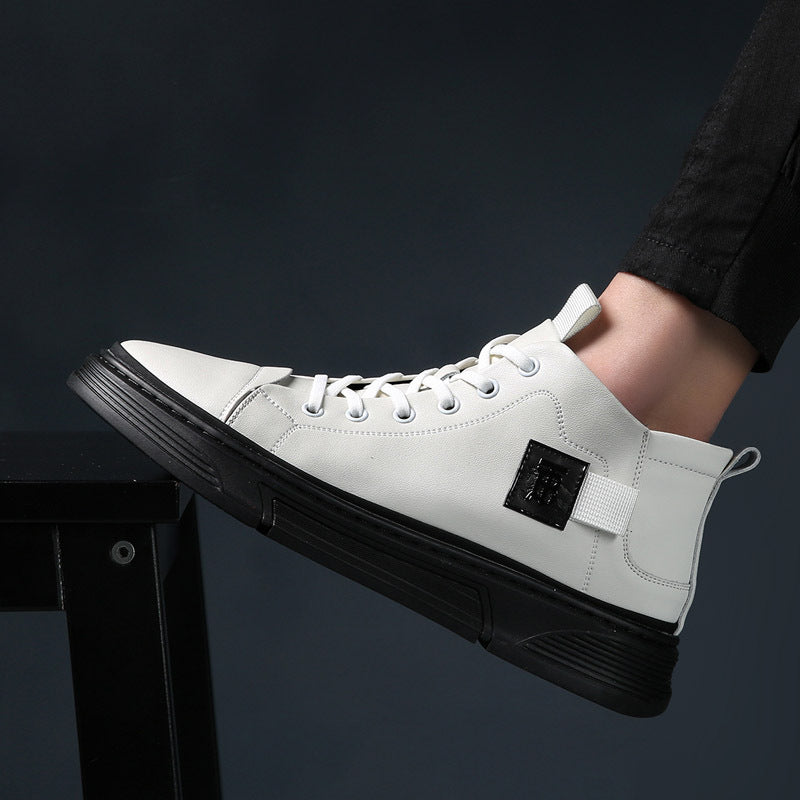 Men's Spring Trend Embossed Fashion Elevator Easy Men's Sports Shoes