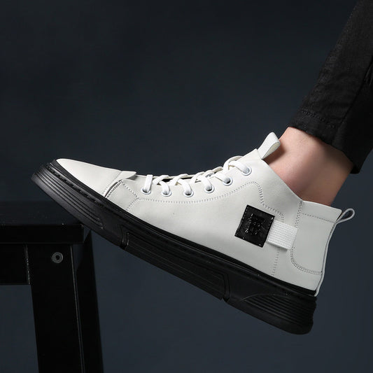 Men's Spring Trend Embossed Fashion Elevator Easy Men's Sports Shoes