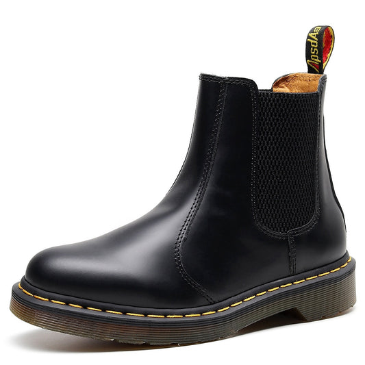 Women's & Men's Chelsea Lady Couple Motorcycle British Short Plus Women's Leather Boots