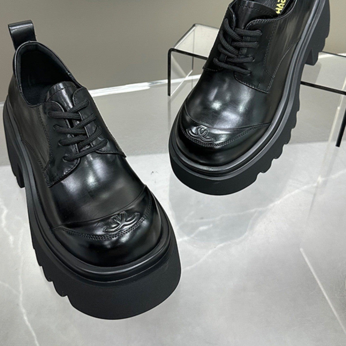 Women's European Goods Height Increasing Skinny Platform Classic Style Round Women's Fashion Shoes