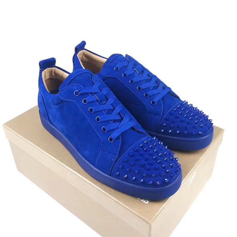 Men's Bottom Low Top Couple Trend Rivet Lace Men's Shoes