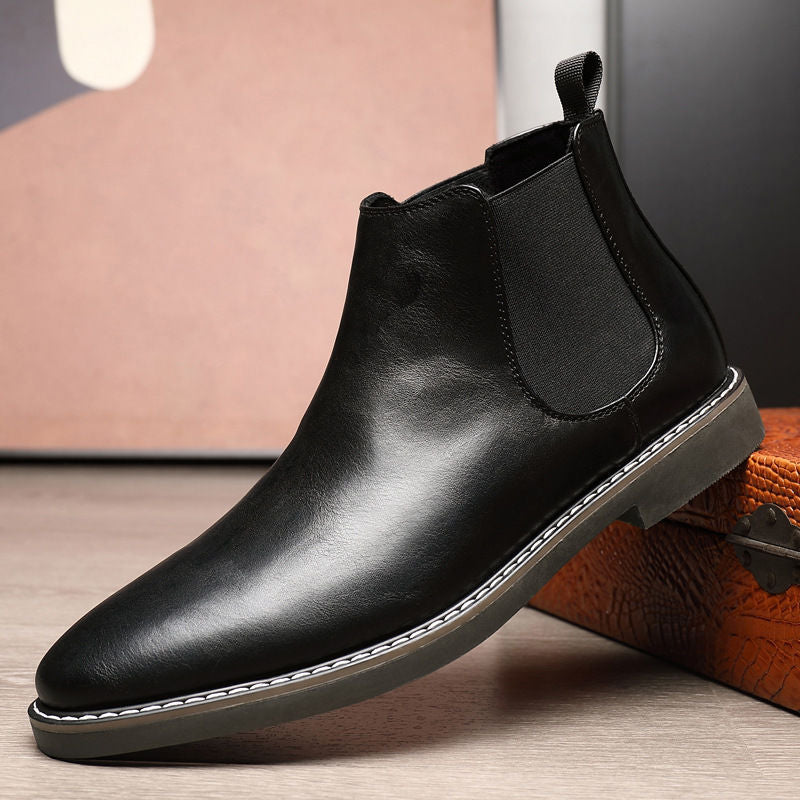 Men's Dr. Martens Green Breathable Chelsea Retro Easy Matching Men's Martin Boots