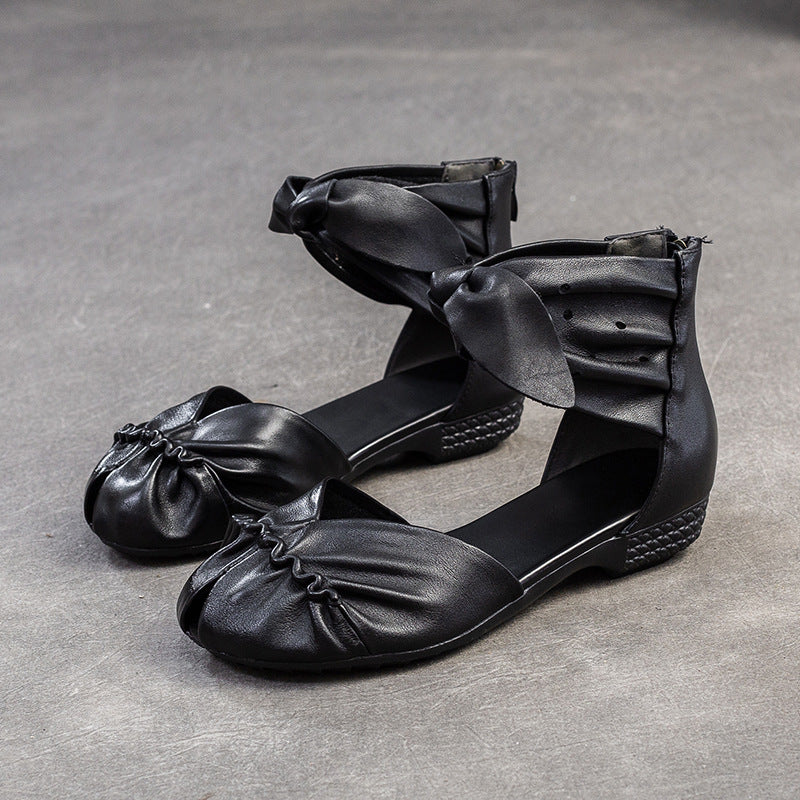 Women's Comfortable Breathable Peep Toe Versatile Fashion Flat Sandals