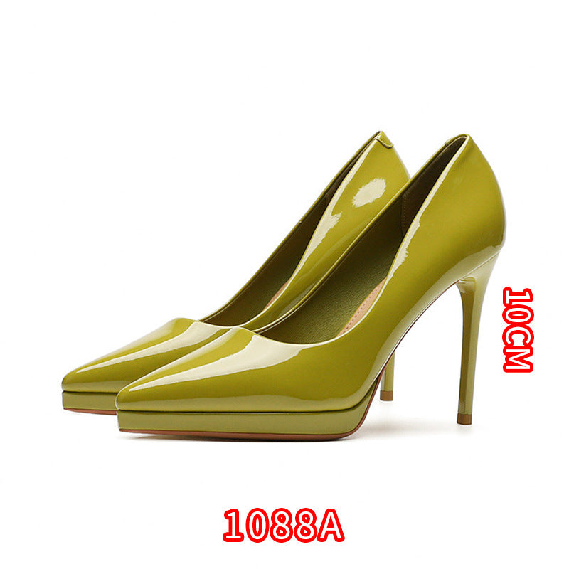 Women's Korean Patent Sexy Pointed Stiletto Classy High Fairy Style Women's Fashion Shoes