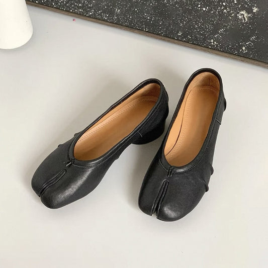 Retro Niche Flat Low-cut Ballet Pumps Female Trotter Horseshoe Mary Women's Fashion Shoes