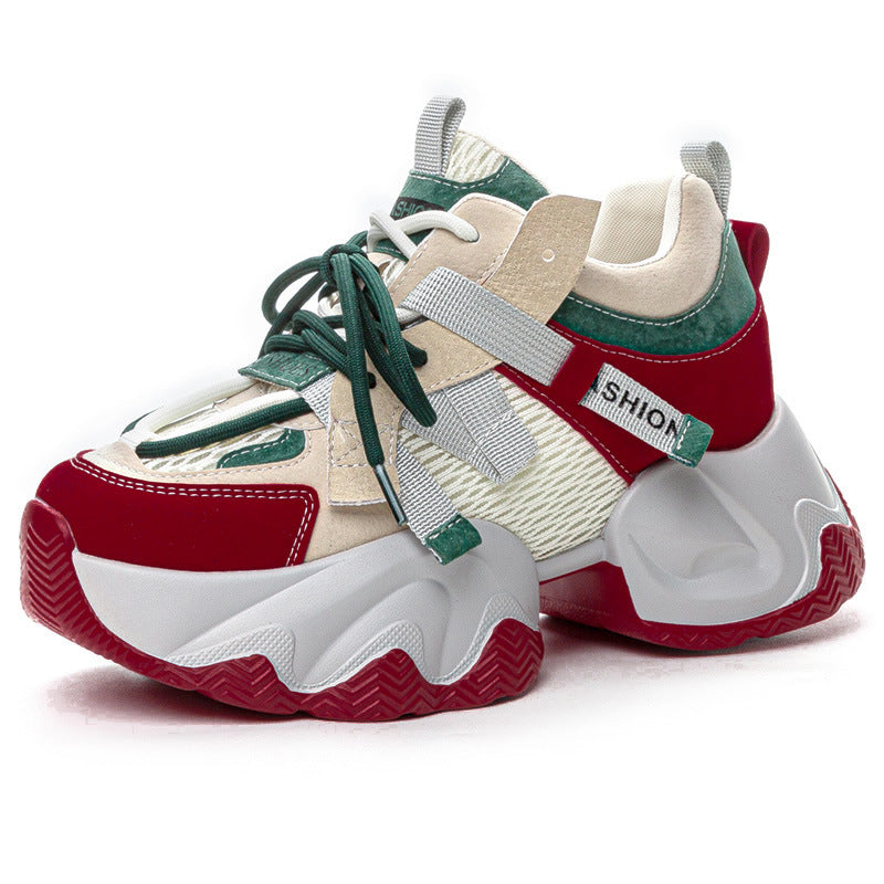 Women's Platform Height Increasing Insole Sports Casual Shoes