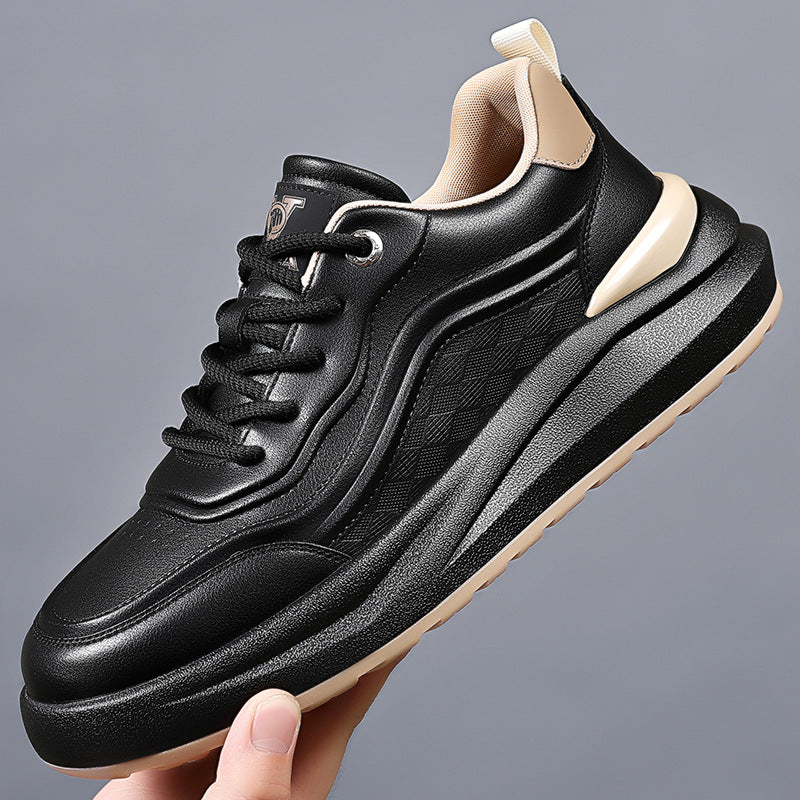 Men's Fashionable National Style Genuine Comfortable White Men's Sports Shoes