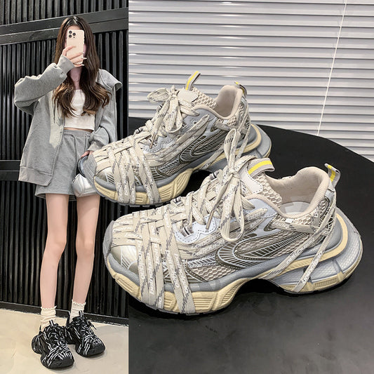 Summer Fashion Niche Platform Breathable Dad Casual Shoes