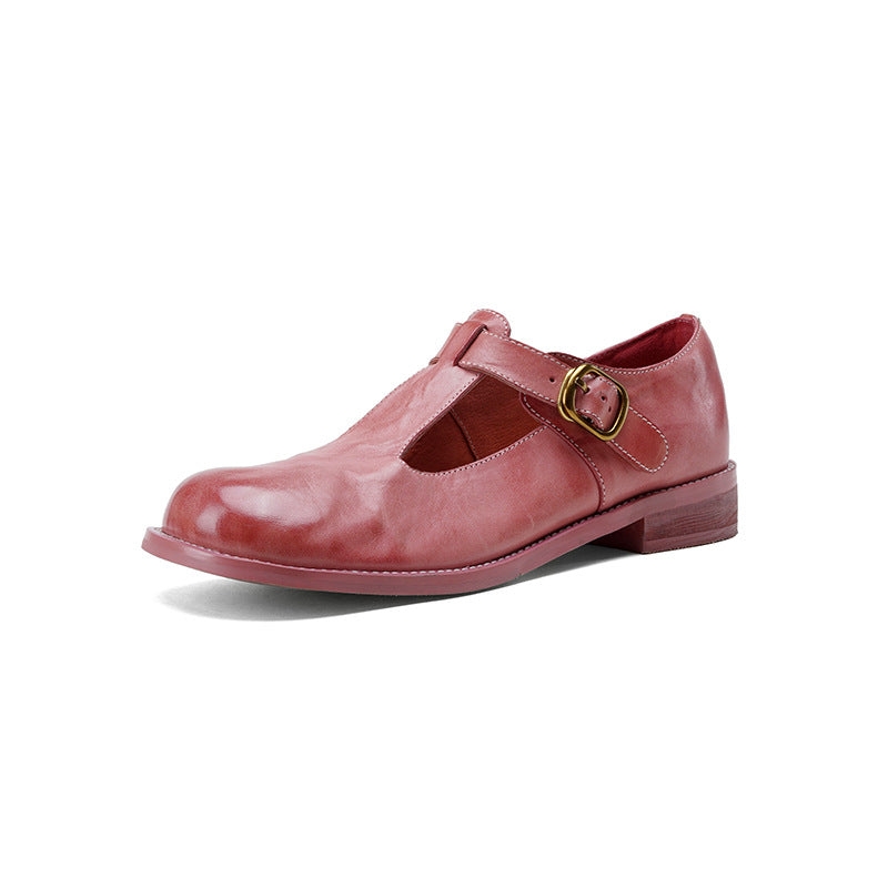 Women's Horse Low Retro Style Mary Jane Women's Fashion Shoes