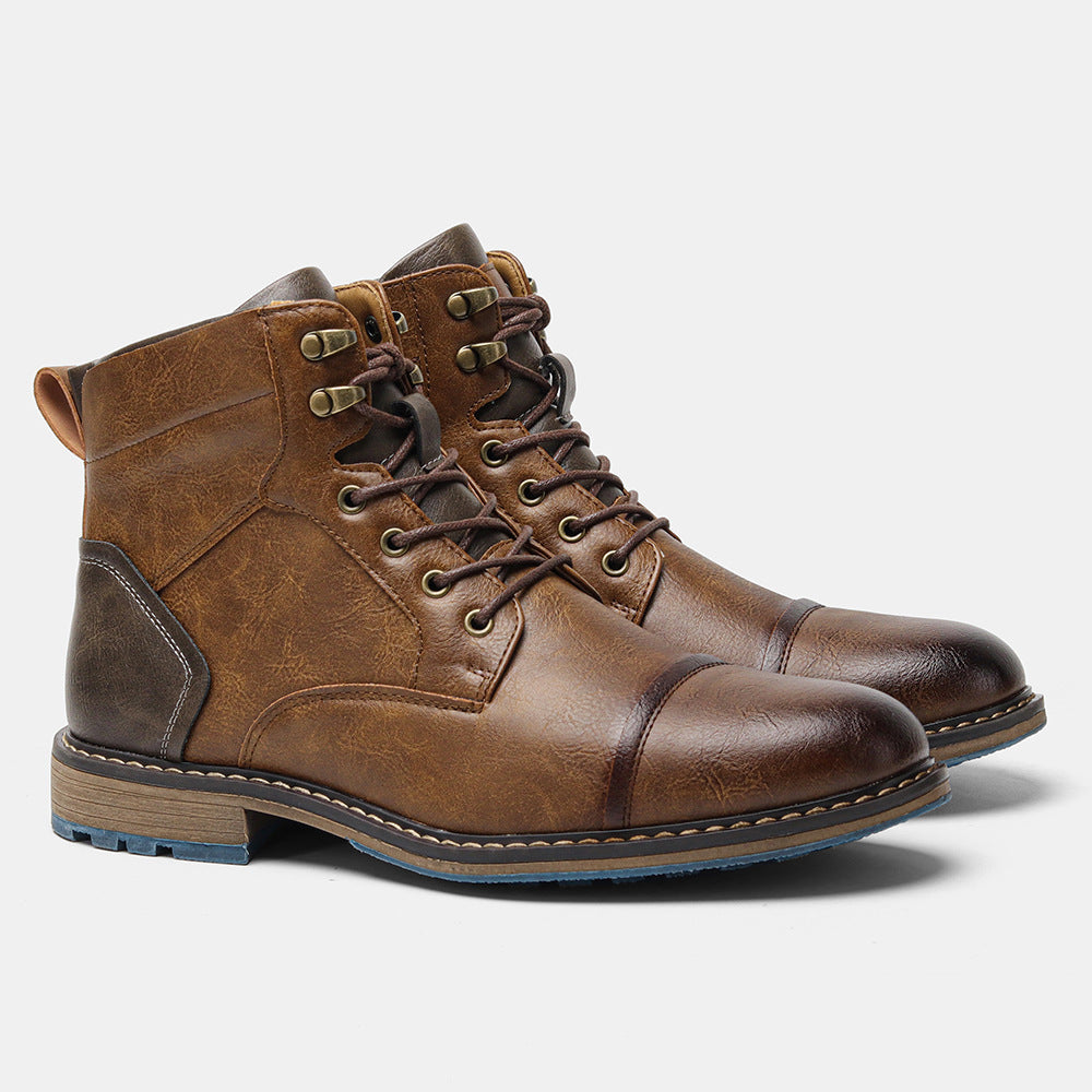 Men's Large Size Single Fashion Clothes Ankle Boots